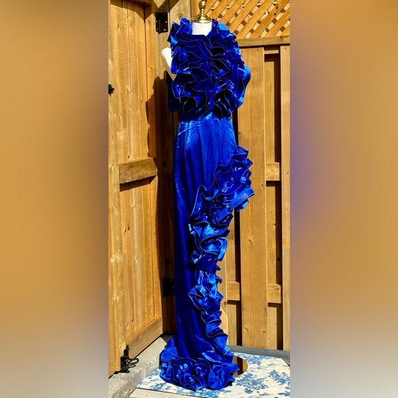 🆕 BRONX & BANCO 🧿 NWOT Aurora Cobalt Blue Gown, Sz M / US 6 - Picture 5 of 17